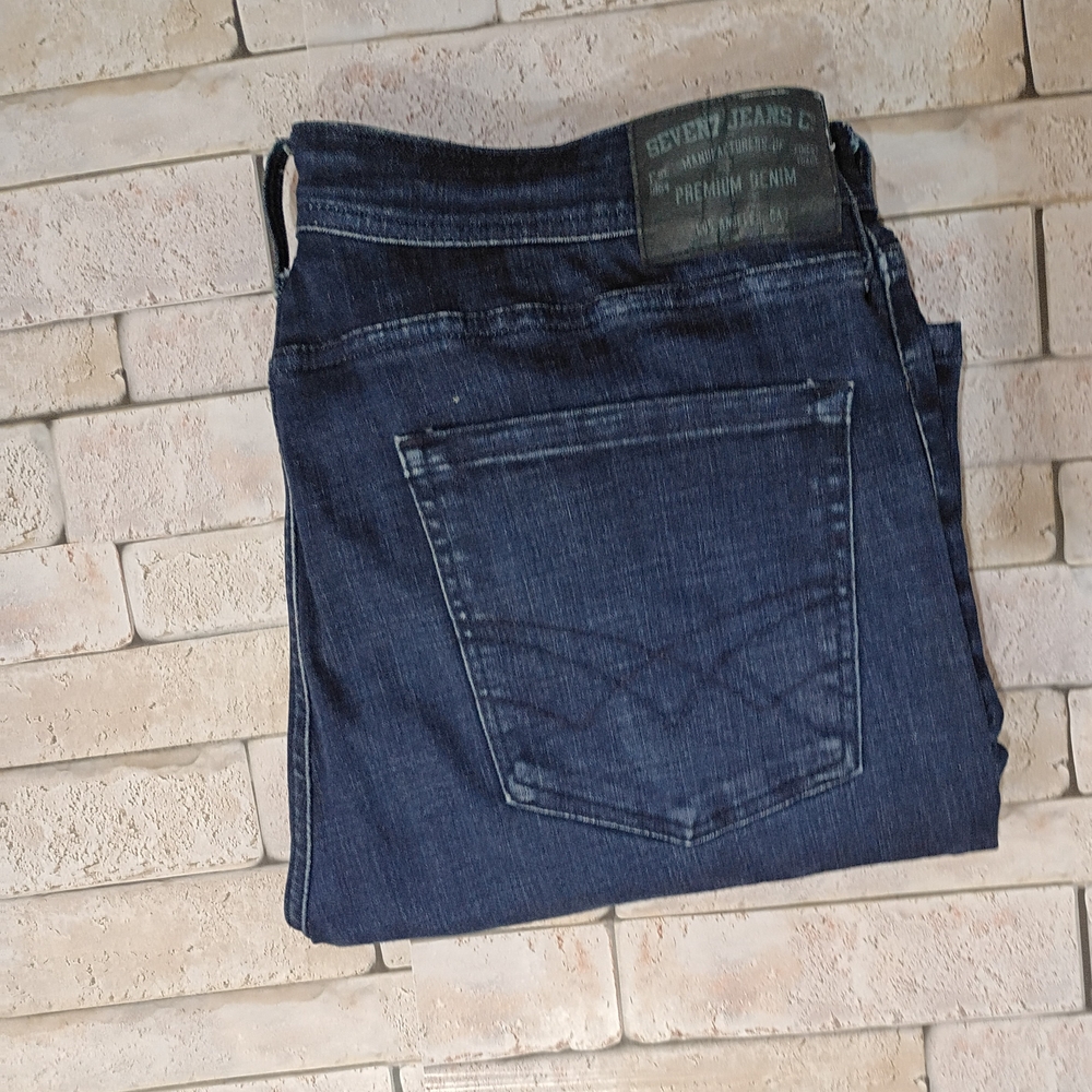 Seven7 Men's Dark Indigo Straight Jeans
